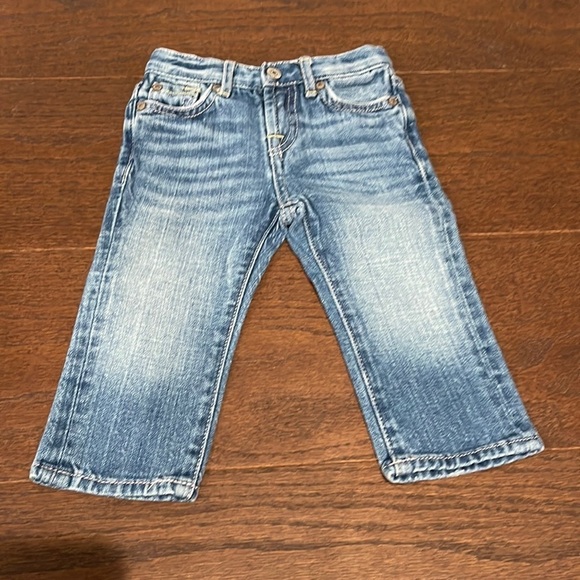 Boys 7 For All Mankind Standard Blue Jeans Size 12 months - Picture 1 of 6